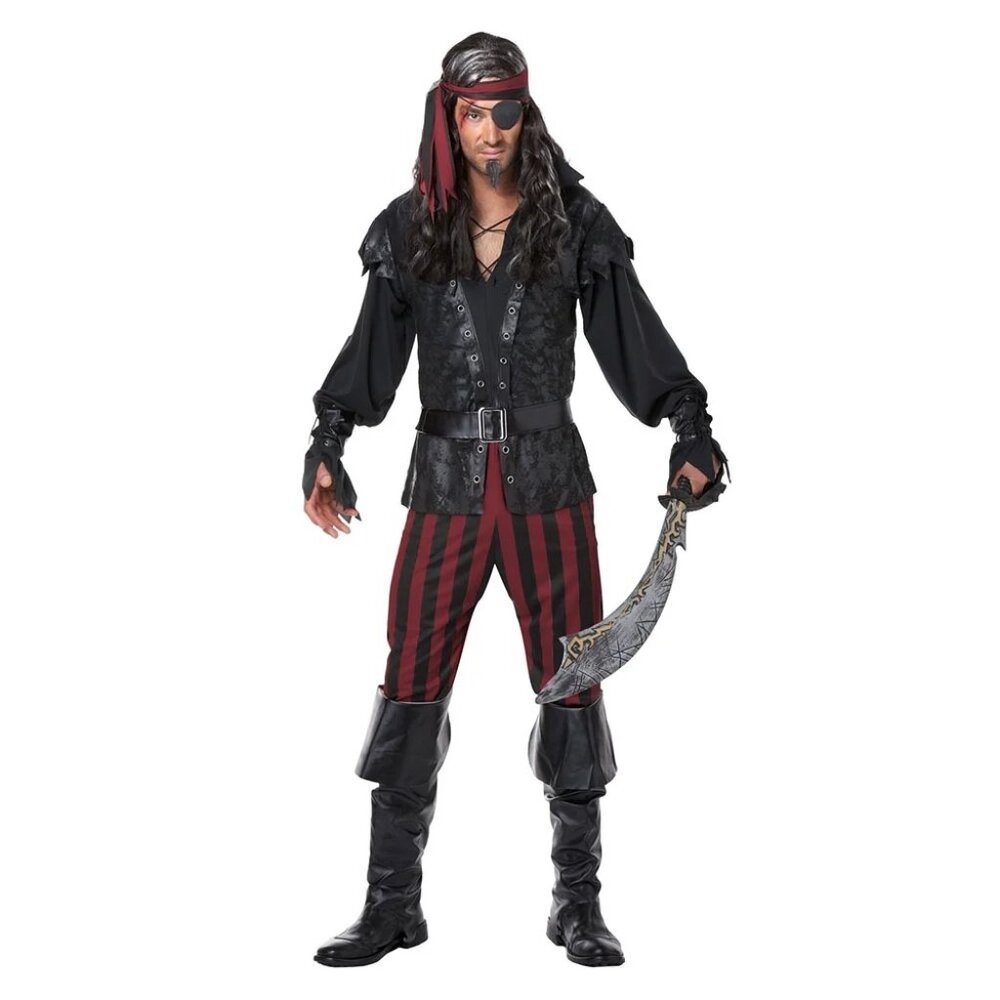 NEW California Costumes Ruthless Rogue Pirate Adult Costume Small Male MSRP $69